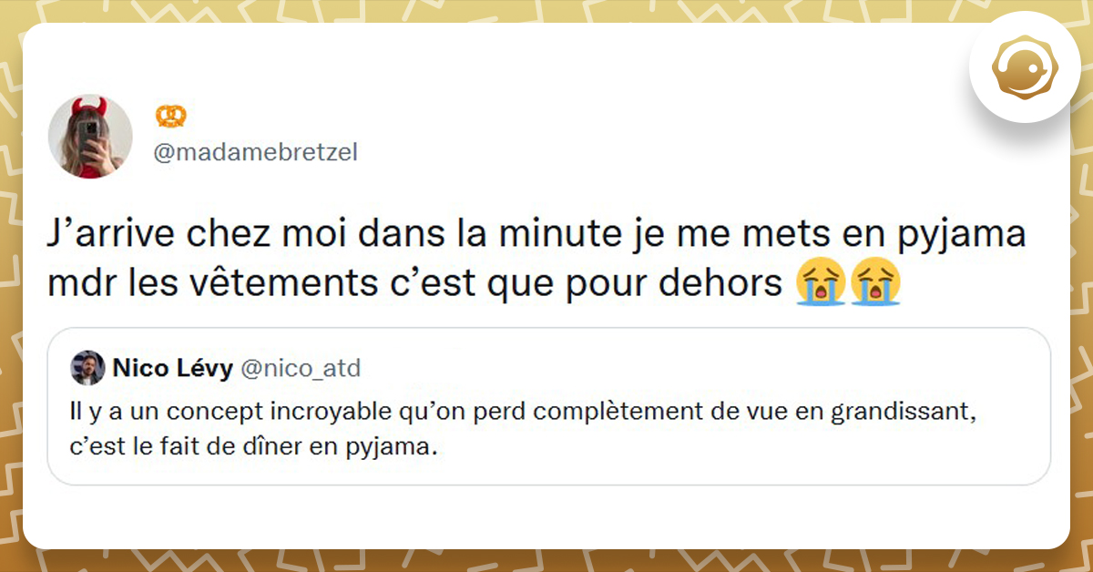 Top Des Meilleurs Tweets Sur Le Pyjama Twog