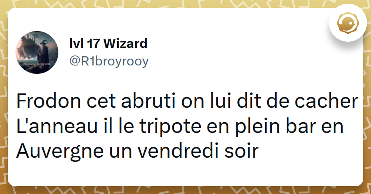 Top 15 Des Meilleurs Tweets Sur Frodon Le Porteur Nul De L Anneau Twog