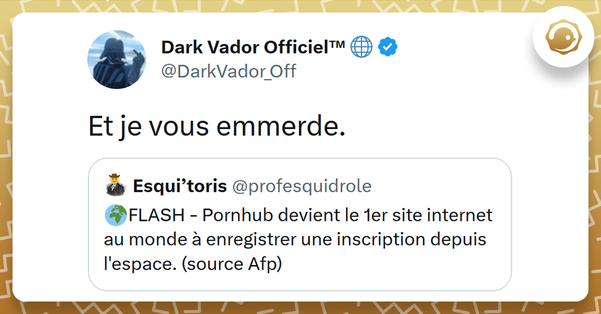 Top Des Meilleurs Tweets Sur Dark Vador Le Meilleur M Chant Du