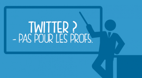 Image de couverture de l'article : Twitter ? Pas pour les profs.