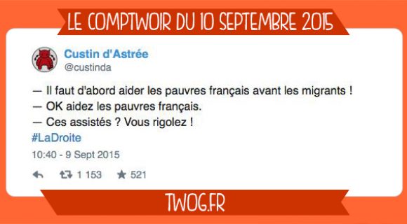 Image de couverture de l'article : Le Comptwoir du 10 septembre 2015