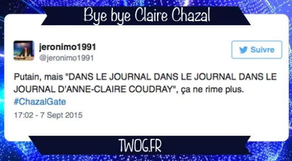 Image de couverture de l'article : Twitter rend hommage à Claire Chazal