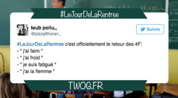 Image de couverture de l'article : Twitter commente la rentrée des classes 2015