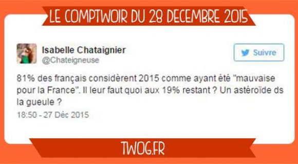 Image de couverture de l'article : Le Comptwoir du 28 décembre 2015