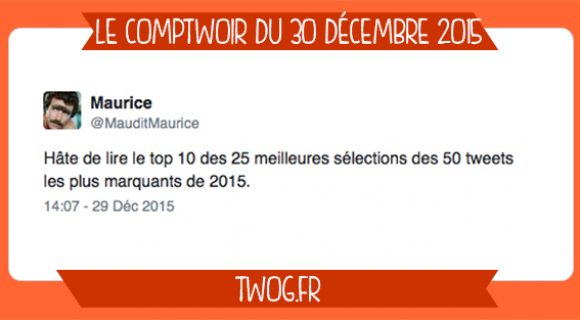 Image de couverture de l'article : Le Comptwoir du 30 décembre 2015