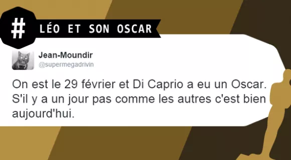 Image de couverture de l'article : Léonardo Di Caprio et son Oscar