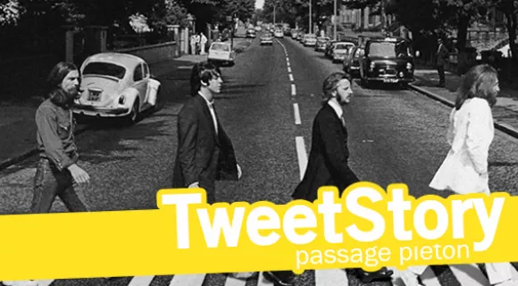 Image de couverture de l'article : Tweetstory : Beatles et passage piéton