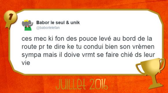 Image de couverture de l'article : Le Twitto du mois – @baborlelefan