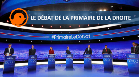 Image de couverture de l'article : Twitter commente le débat de la primaire de la droite