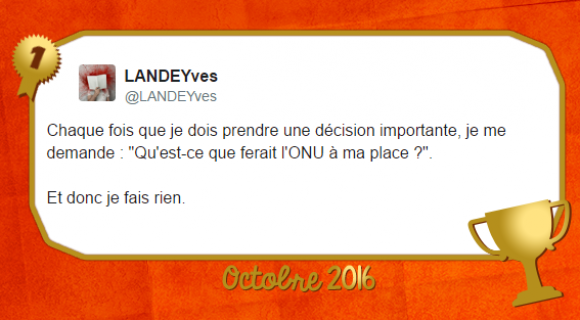 Image de couverture de l'article : Le Twitto du mois – @LANDEYves