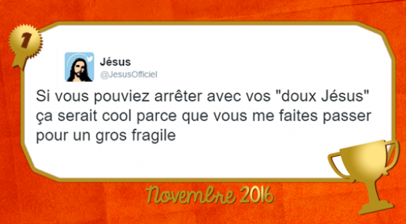 Image de couverture de l'article : Le Twitto du mois – @JesusOfficiel