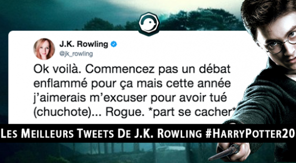 Image de couverture de l'article : 20 ans d’Harry Potter : les meilleurs tweets de J.K. Rowling