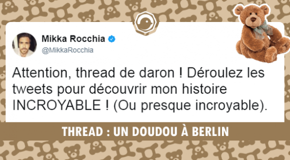 Image de couverture de l'article : THREAD : UN DOUDOU À BERLIN