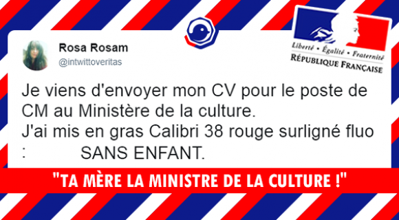 Image de couverture de l'article : TA MÈRE LA MINISTRE DE LA CULTURE !