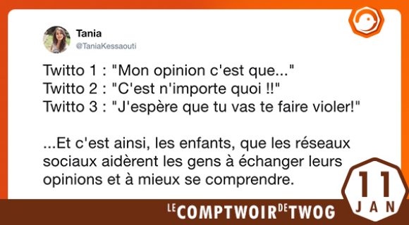 Image de couverture de l'article : Le Comptwoir du 11 janvier 2018 : les meilleurs tweets