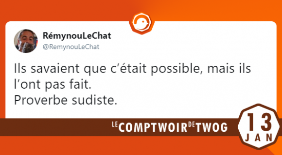 Image de couverture de l'article : Le Comptwoir du 13 janvier 2018 : les meilleurs tweets