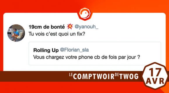 Image de couverture de l'article : Le comptwoir du 17 avril 2018 : les meilleurs tweets