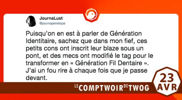 Image de couverture de l'article : Le Comptwoir du 23 avril 2018 : les meilleurs tweets