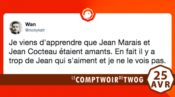 Image de couverture de l'article : Le Comptwoir du 25 avril 2018 : les meilleurs tweets