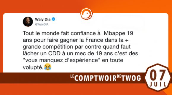 Image de couverture de l'article : Le Comptwoir du 7 juillet 2018 : les meilleurs tweets