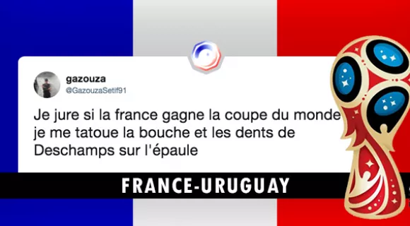 Image de couverture de l'article : Quart de finale France-Uruguay : les meilleurs tweets