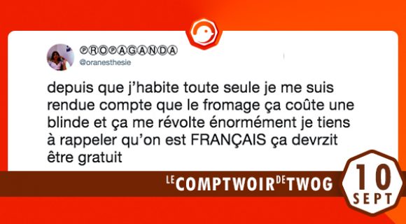 Image de couverture de l'article : Le Comptwoir du 10 septembre 2018 : les meilleurs tweets