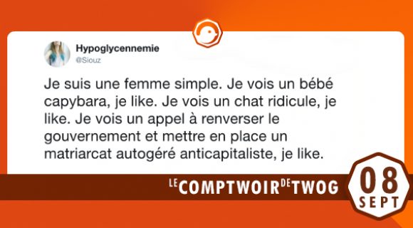 Image de couverture de l'article : Le Comptwoir du 8 septembre 2018 : les meilleurs tweets