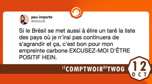 Image de couverture de l'article : Le Comptwoir du 12 octobre 2018 : les meilleurs tweets