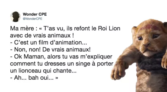 Image de couverture de l'article : La bande annonce du film Le roi lion met Twitter en émoi !