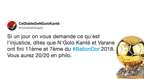 Image de couverture de l'article : Ballon d’or 2018 : les meilleurs tweets