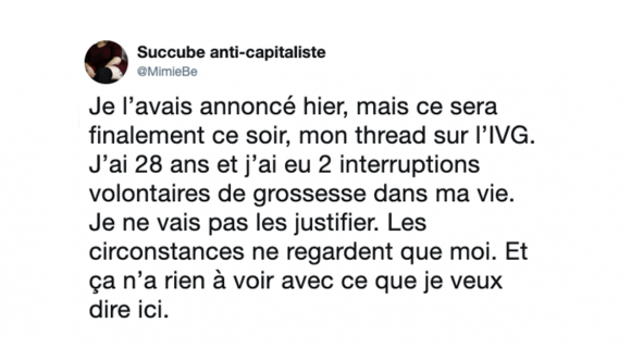 Image de couverture de l'article : Thread : Témoignage sur le vécu d’une IVG