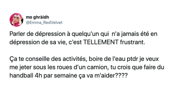 Image de couverture de l'article : Les meilleurs tweets sur la dépression, une maladie pas assez prise au sérieux !