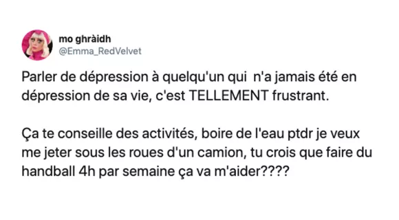 Image de couverture de l'article : Les meilleurs tweets sur la dépression, une maladie pas assez prise au sérieux !