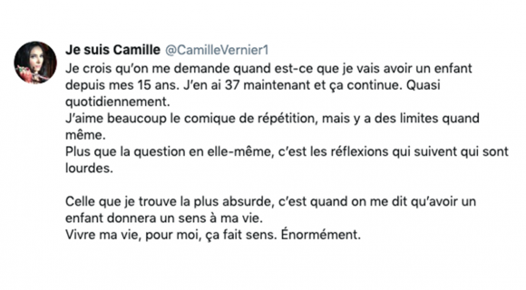 Image de couverture de l'article : 3 questions à @CamilleVernier1 : ne pas vouloir d’enfant !