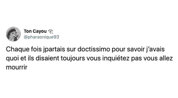 Image de couverture de l'article : Les 15 meilleurs tweets sur Doctissimo, le site le plus anxiogène de France !