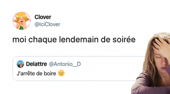 Image de couverture de l'article : Les 18 meilleurs tweets sur les lendemains de soirée, ouch ça pique !