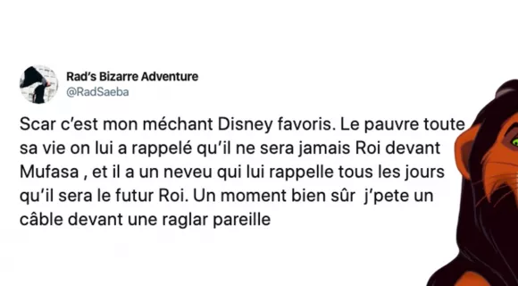 Image de couverture de l'article : Les 12 meilleurs tweets sur Scar, le meilleur méchant Disney ?