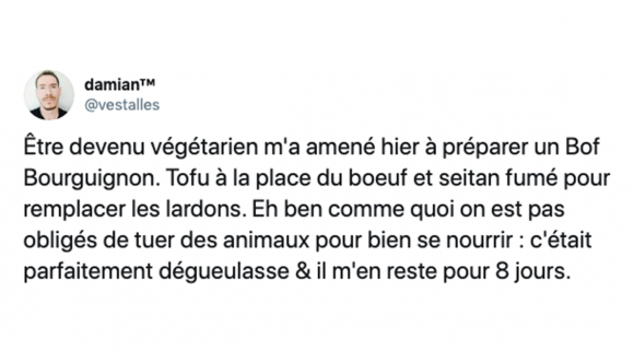 Image de couverture de l'article : Les 15 meilleurs tweets sur les végétariens !