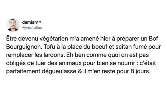 Image de couverture de l'article : Les 15 meilleurs tweets sur les végétariens !