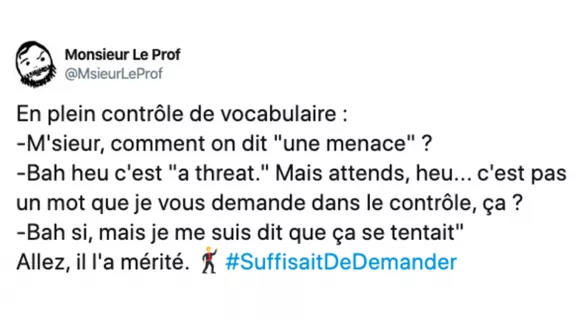 Image de couverture de l'article : Les 15 meilleurs tweets sur les profs d’anglais, in english please !