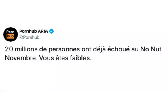 Image de couverture de l'article : Les 15 meilleurs tweets sur No nut november, le mois sans masturbation !