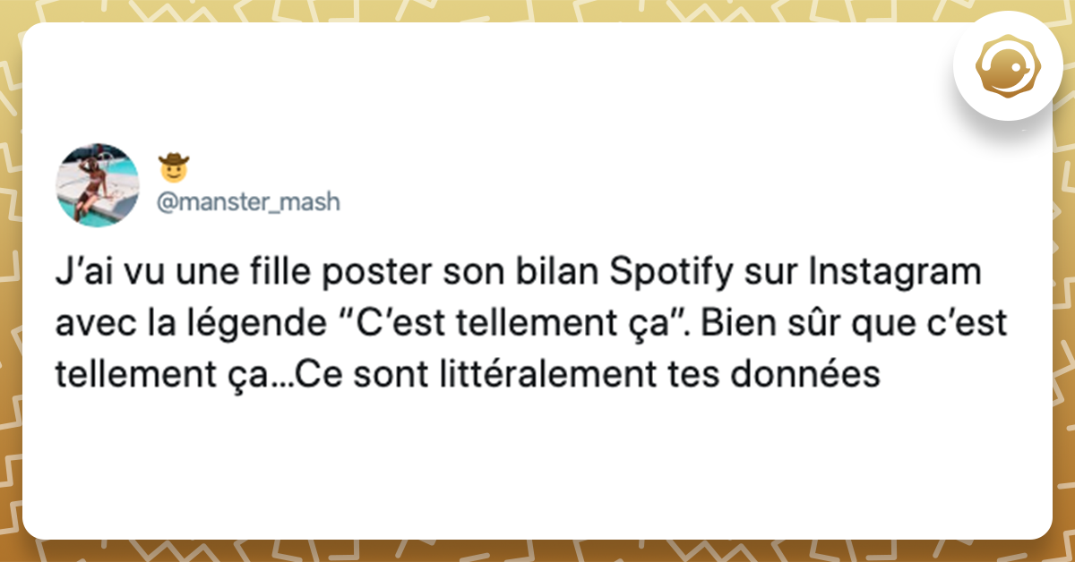 Les 15 meilleurs tweets sur les bilans Spotify, ce que tes goûts