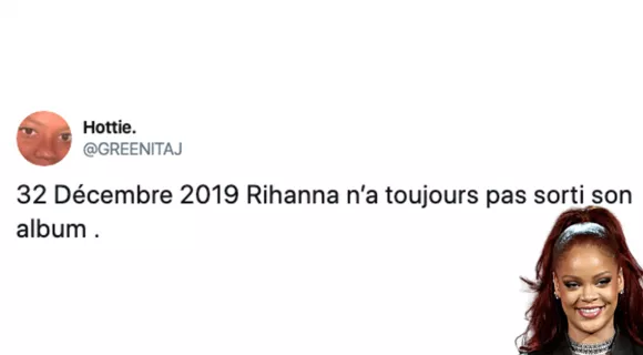 Image de couverture de l'article : Quand la sortie du prochain album de Rihanna devient un running gag sur Twitter !