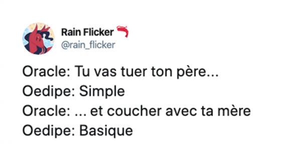 Image de couverture de l'article : Les 10 meilleurs tweets sur Oedipe, en voilà un qui aime vraiment sa mère !