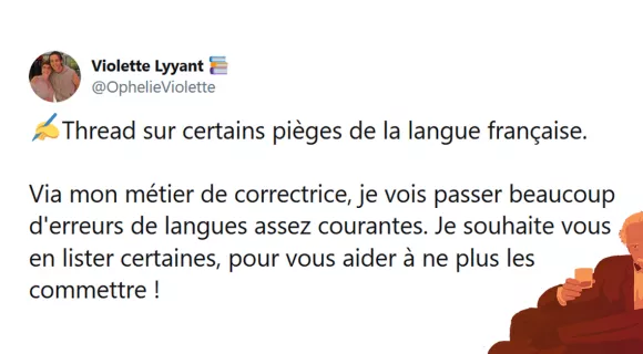 Image de couverture de l'article : Thread : Les pièges de la langue française à éviter !