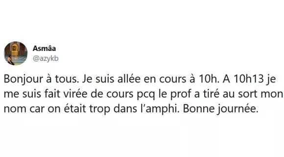 Image de couverture de l'article : Les 25 meilleurs tweets dans l’amphi, est ce qu’on y va aujourd’hui ?