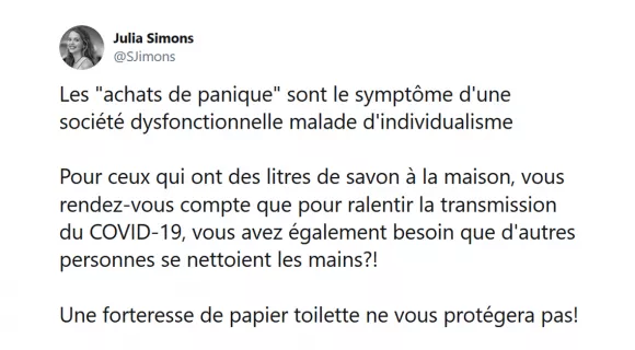 Image de couverture de l'article : Les 20 meilleurs tweets sur les « achats de panique », et si on se calmait ?