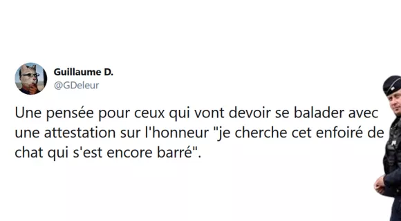 Image de couverture de l'article : Les 18 meilleurs tweets sur l’attestation de déplacement, hop hop c’est l’amende