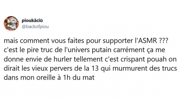 Image de couverture de l'article : Les 15 meilleurs tweets sur l’ASMR, qui aime réellement écouter ça ?