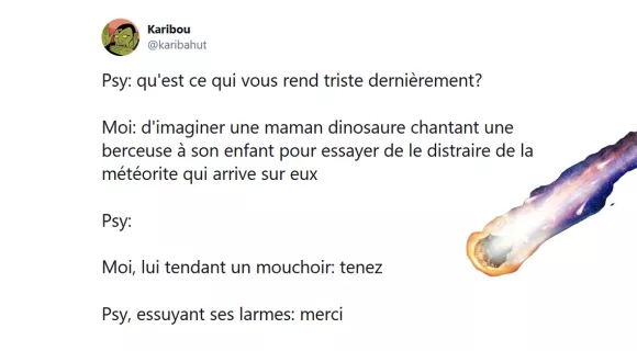 Image de couverture de l'article : Les 15 meilleurs tweets sur les dinosaures et les astéroïdes, une histoire d’amour